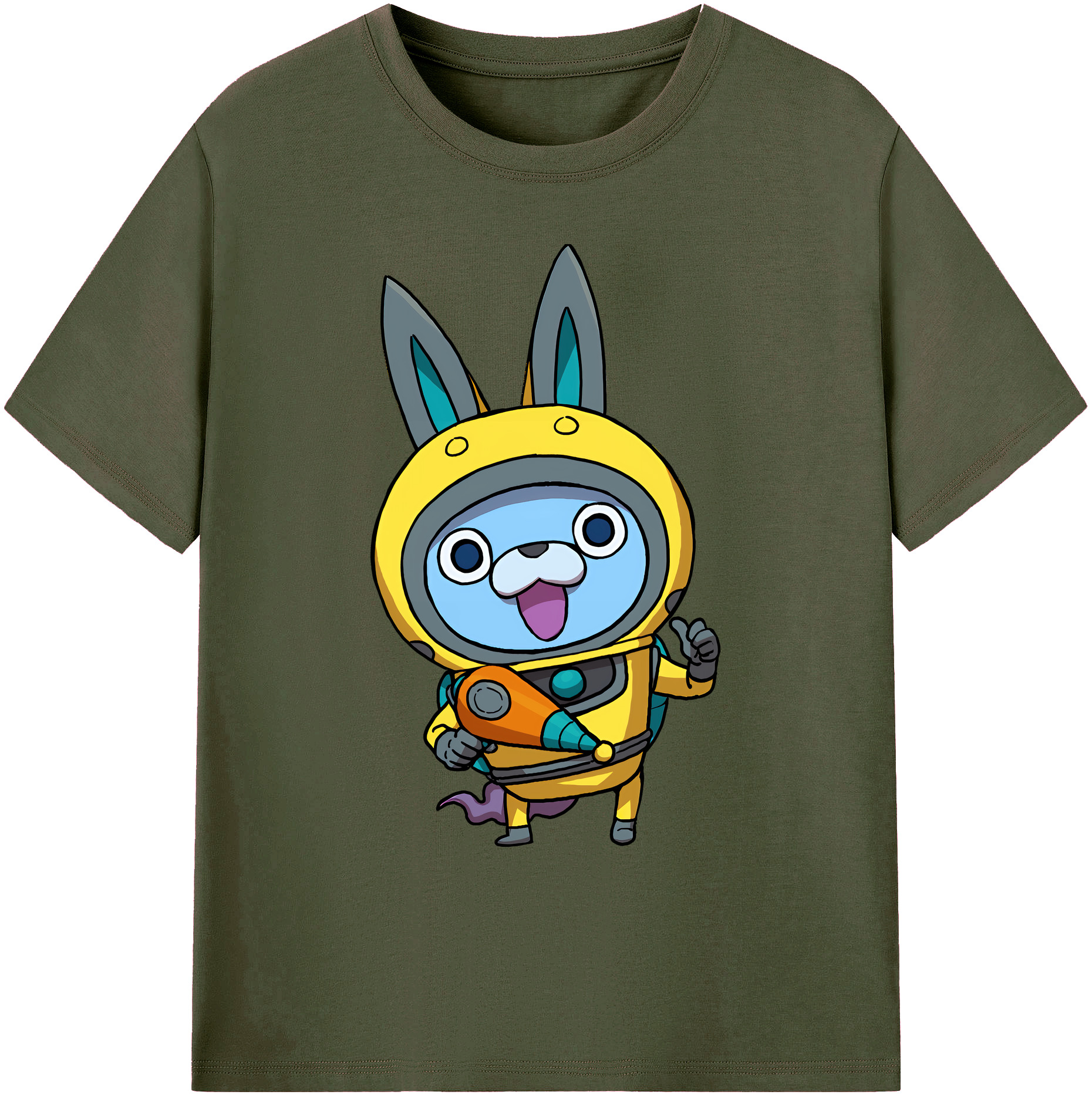 （画像用） 妖怪ウォッチ Yo-kai Watch 綿100％ メンズ半袖Tシャツ｜肌触りやわらか＆通気性